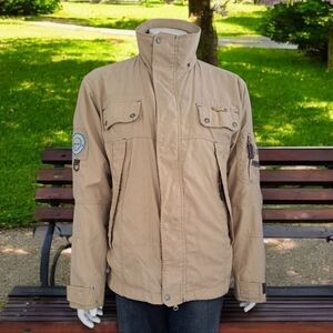 Luhta Travellers Equipment Men's Jacket Coat Zip & Snap Closure